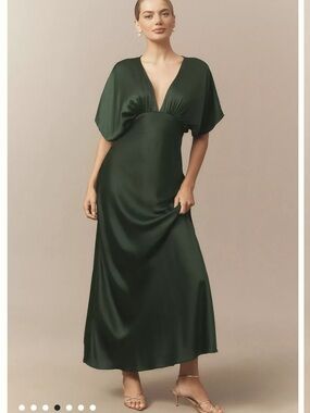 BHLDN | Dresses | Bhldn Stevie Sleeveless Vneck Floral Appliqu Aline Midi  Dress Xl | Poshmark